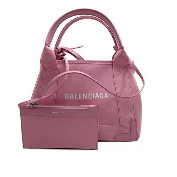 Balenciaga 2way Bag Blue Cabas Xs Leather Pink - Picture 1 of 9